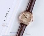 Perfect Replica Omega Constellation Rose Gold Diamond Bezel And Dial Women 33mm Watch
